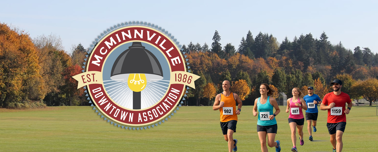 Runners participating in a race at Joe Dancer Park, Oregon